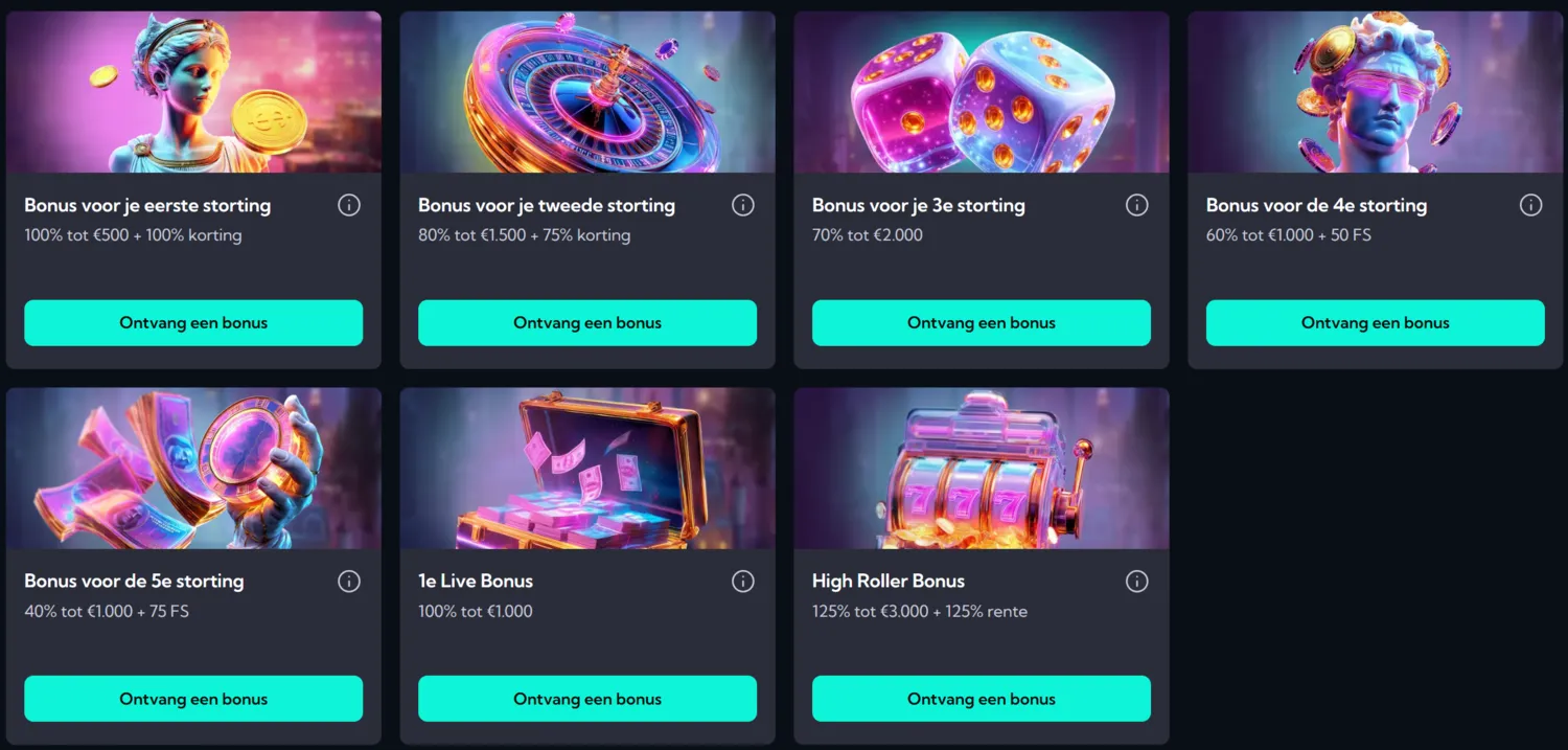 Spinalto Casino Bonussen en Promoties